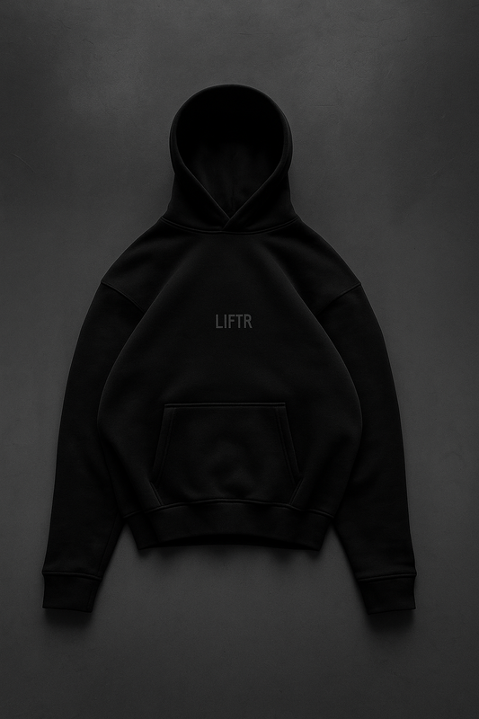 LIFTR® Heavyweight Oversized Hoody – Washed Black