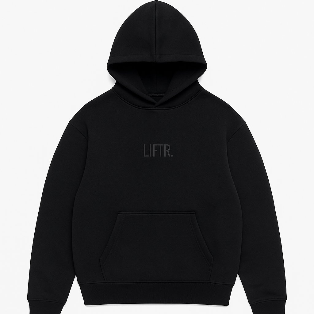 LIFTR® Heavyweight Oversized Hoody – Washed Black