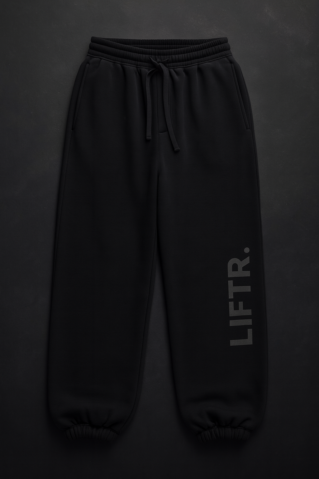 LIFTR® Premium Heavyweight Baggy Warm Up Sweatpants – Jet Black